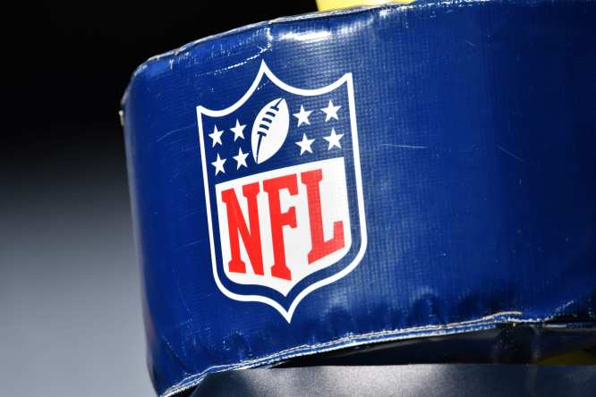 NFL logo during Bears-Panthers game