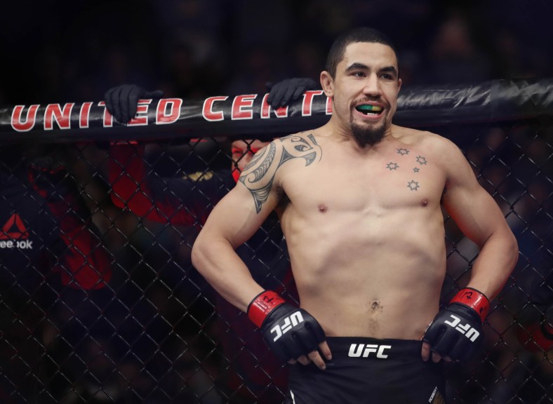 Robert Whittaker during UFC 225 bout at the United Center.