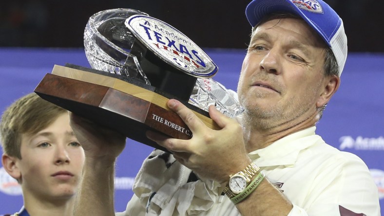 Texas A&M head coach Jimbo Fisher during 2019 Texas Bowl