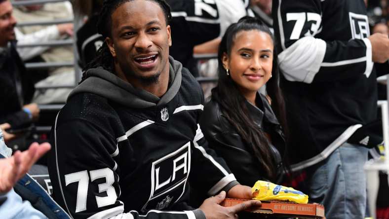 Falcons RB Todd Gurley during Kings NHL game