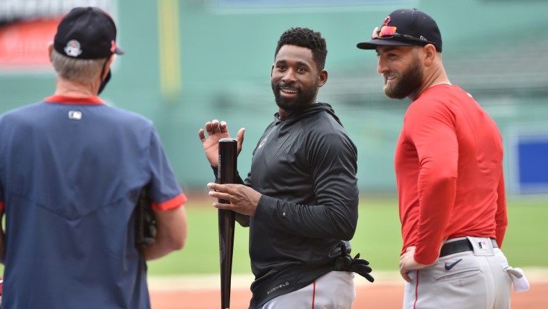 Red Sox star Jackie Bradley Jr. at Fenway Park