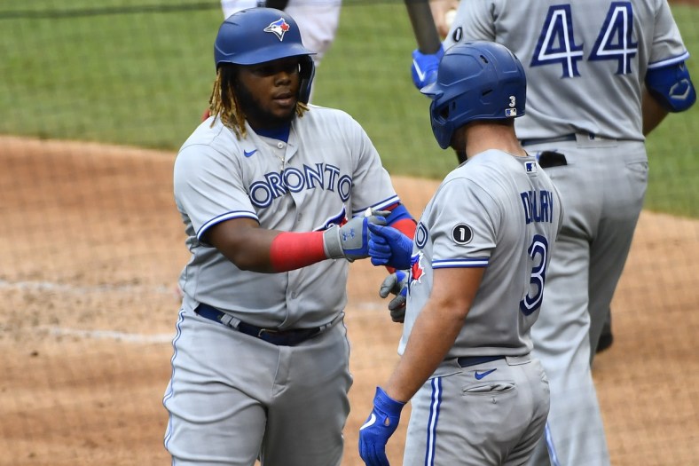 Watch as Blue Jays' Vladimir Guerrero Jr. hits HR against the Nationals