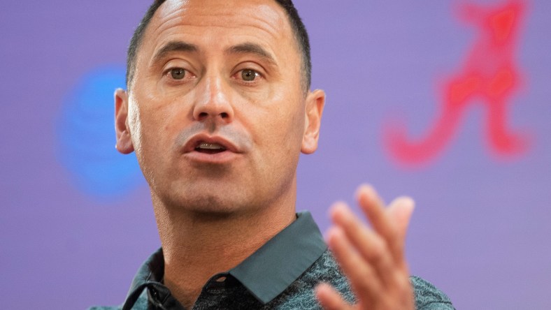 Alabama offensive coordinator Steve Sarkisian had heart surgery