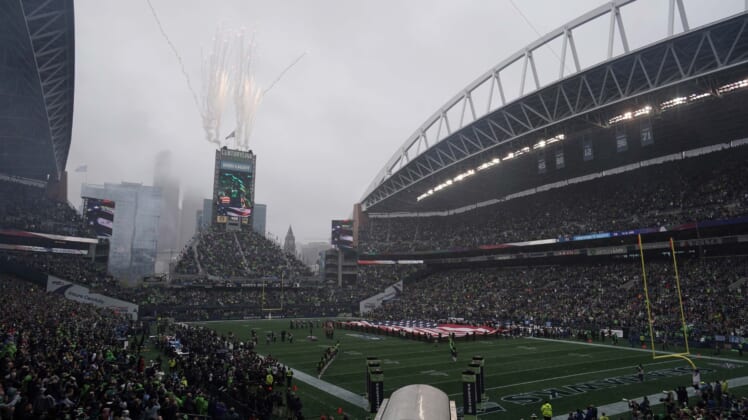 Seahawks' CenturyLink Field during NFL game against the Ravens