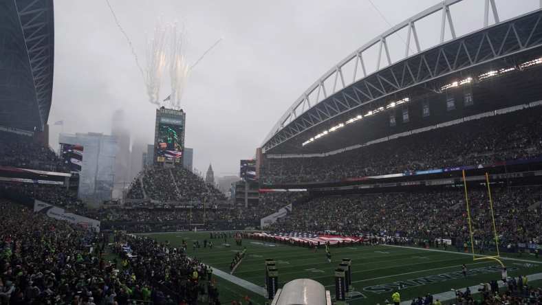 Seahawks' CenturyLink Field during NFL game against the Ravens