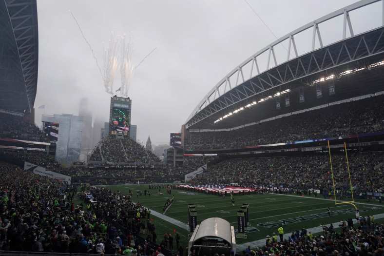 Seahawks' CenturyLink Field during NFL game against the Ravens