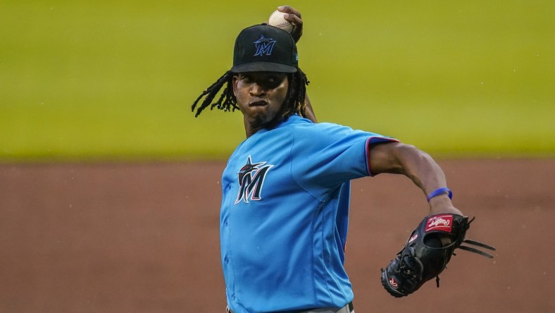 Marlins starting pitcher Jose Urena