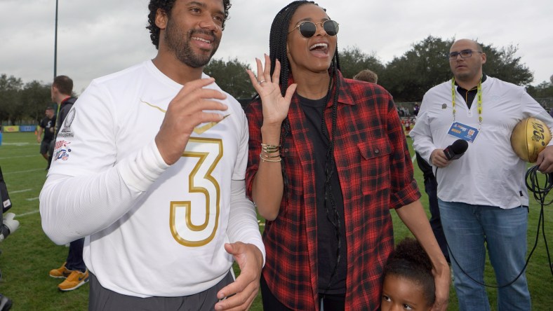 Russell Wilson and Ciara