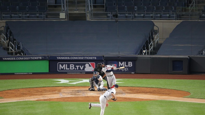 Yankee Stadium without fans during MLB season