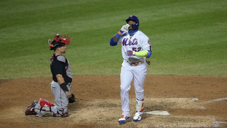 New York Mets designated hitter Yoenis Cespedes