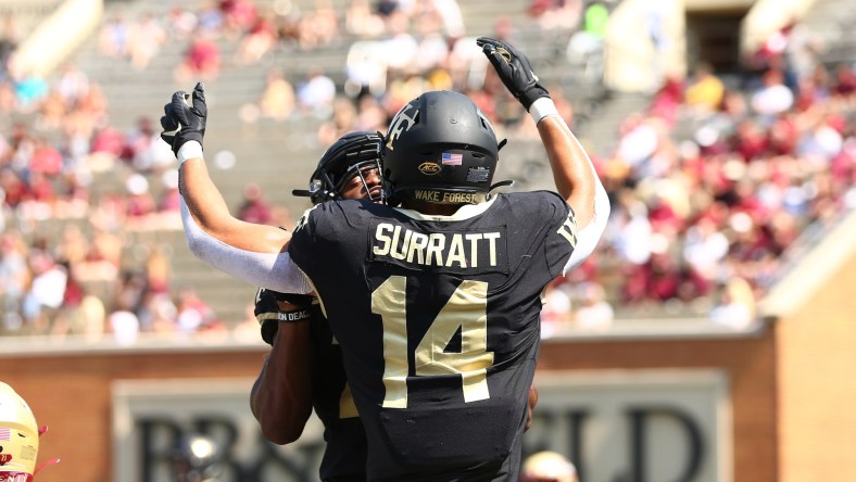 Wake Forest Demon Deacons receiver Sage Surratt