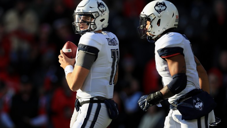 Connecticut Huskies players during 2019 season