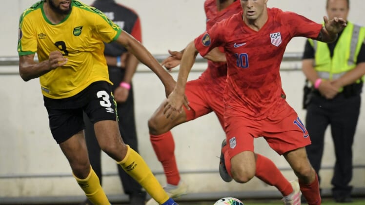 USMNT Christian Pulisic against Jamaica during Gold Cup