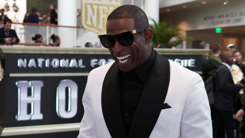 Hall of Famer Deion Sanders during NFL Honors.