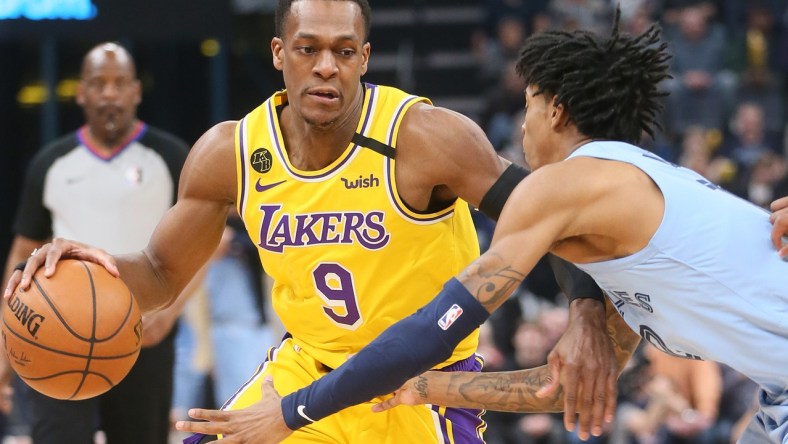 Lakers' Rajon Rondo against the Memphis Grizzlies