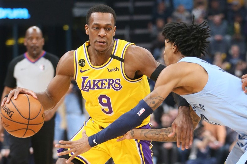 Lakers' Rajon Rondo against the Memphis Grizzlies