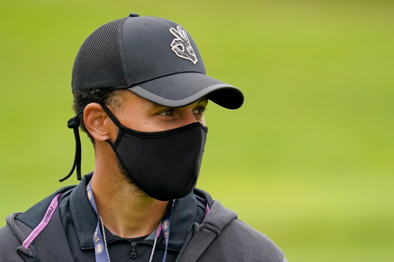 Warriors star Stephen Curry at the PGA Championship