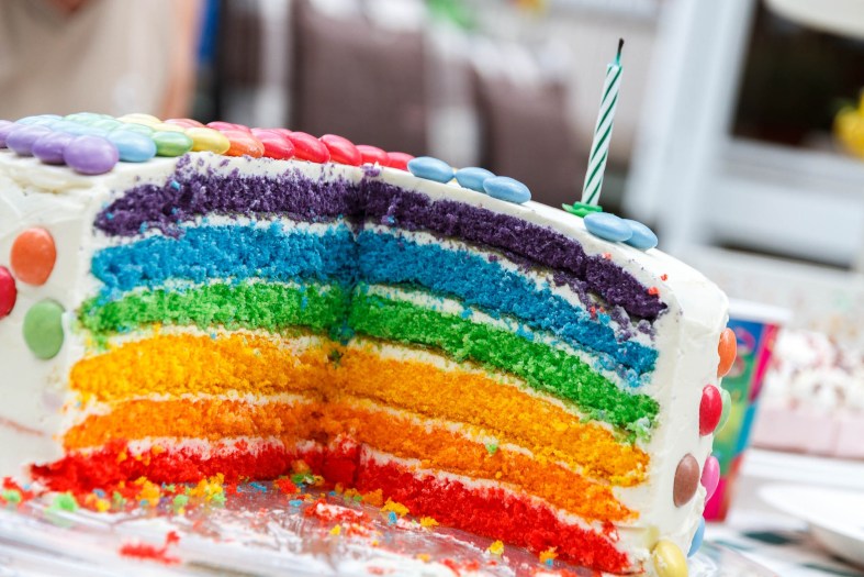 Colorful Birthday Cake Tom Brady
