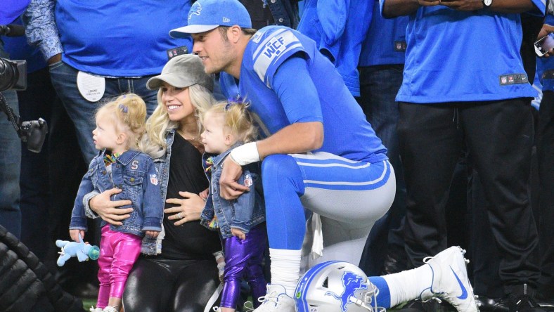 Lions Matthew Stafford Kelly Stafford