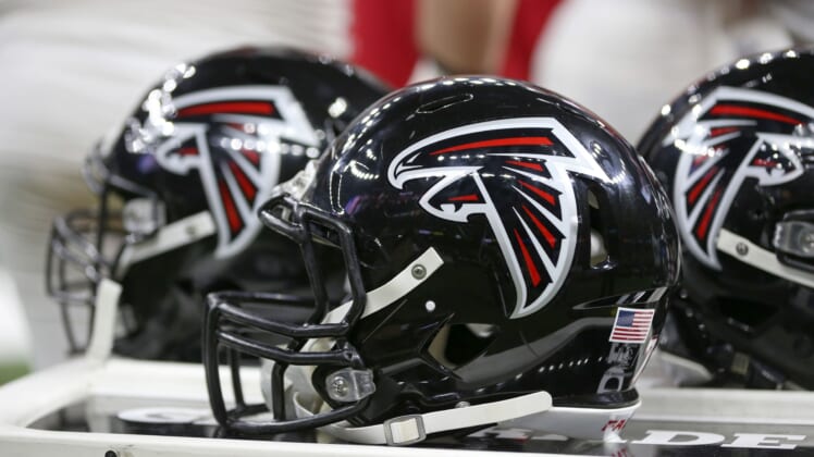 Atlanta Falcons helmets