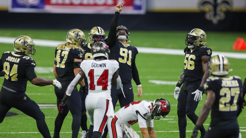 Tampa Bay Buccaneers QB Tom Brady in Week 1 against New Orleans Saints