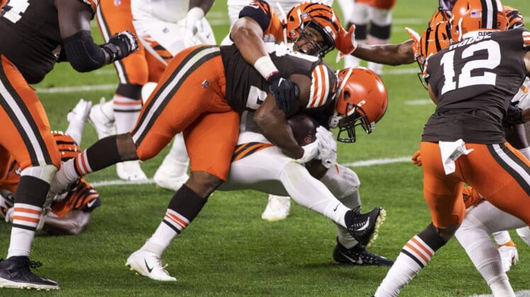 Cleveland Browns running back runs for a touchdown in Week 2 on Thursday Night Football