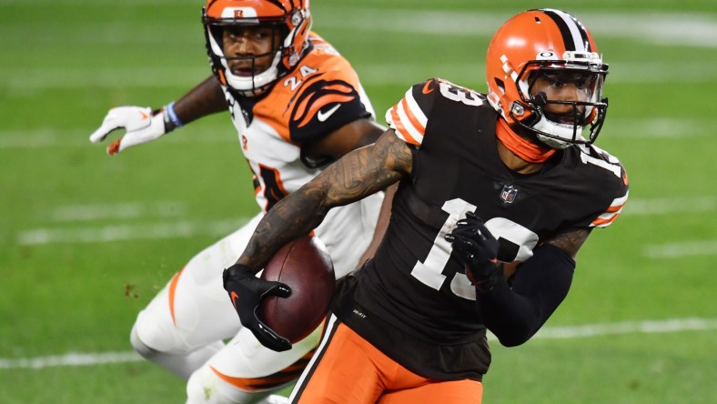 Cleveland Browns wide receiver Odell Beckham Jr. against the Bengals in Week 2 of the NFL season