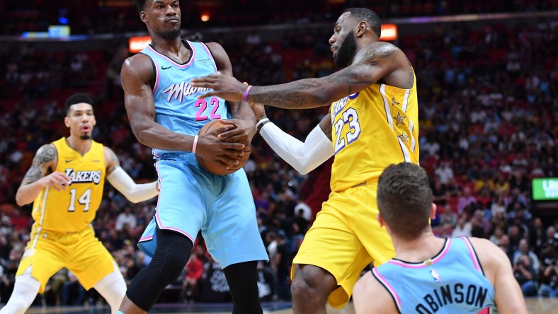 Heat Jimmy Butler vs Laker LeBron James