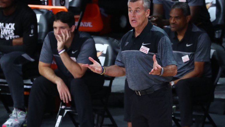 Thunder head coach Billy Donovan during game against the Wizards