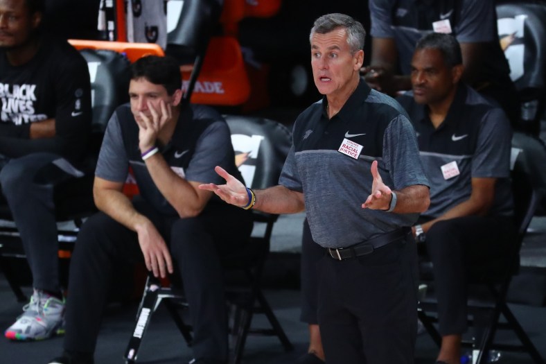 Thunder head coach Billy Donovan during game against the Wizards