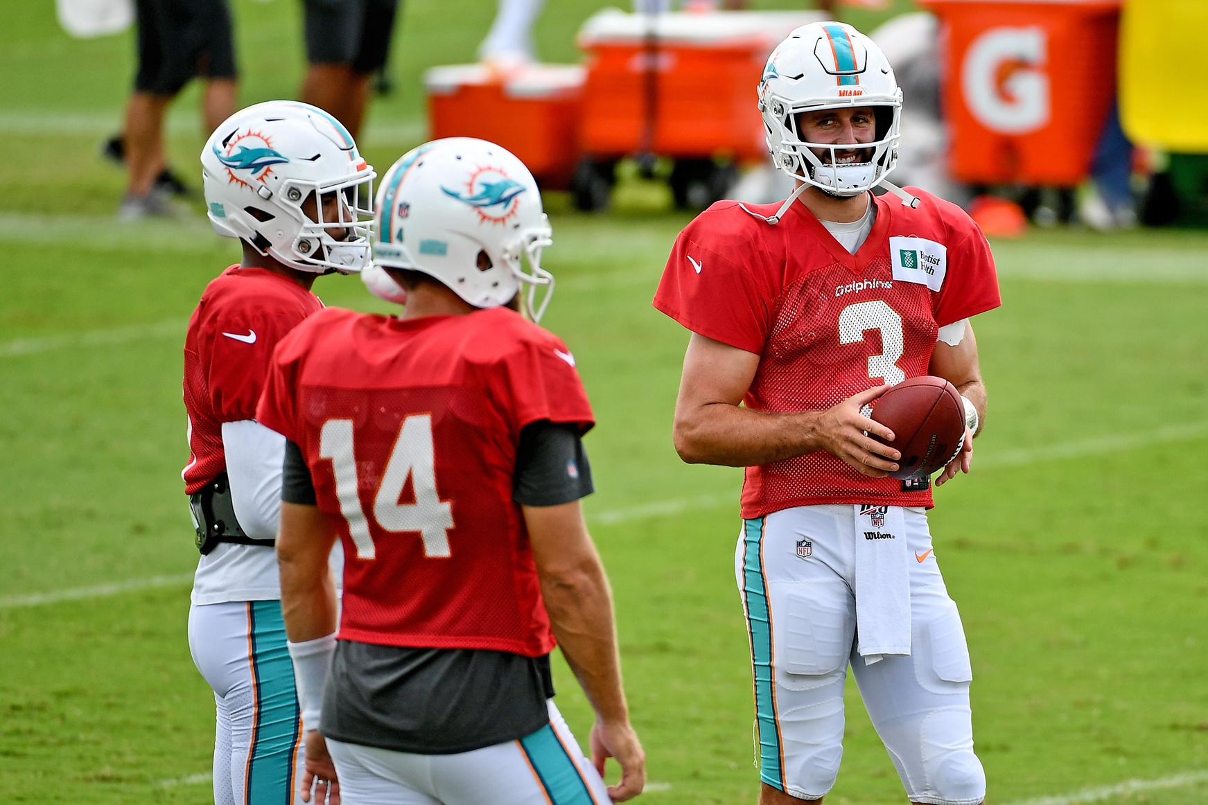 Dolphins QB Josh Rosen during training camp