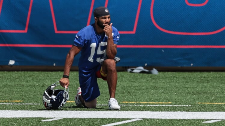 Giants WR Golden Tate during practice