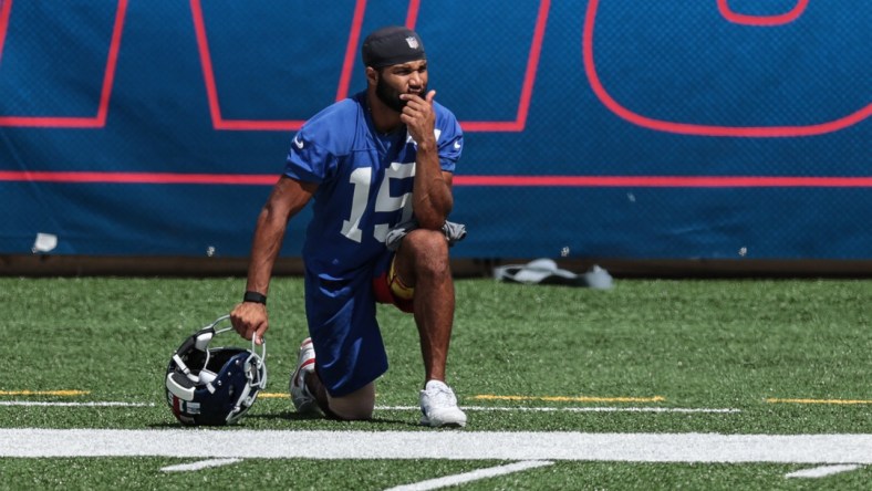 Giants WR Golden Tate during practice