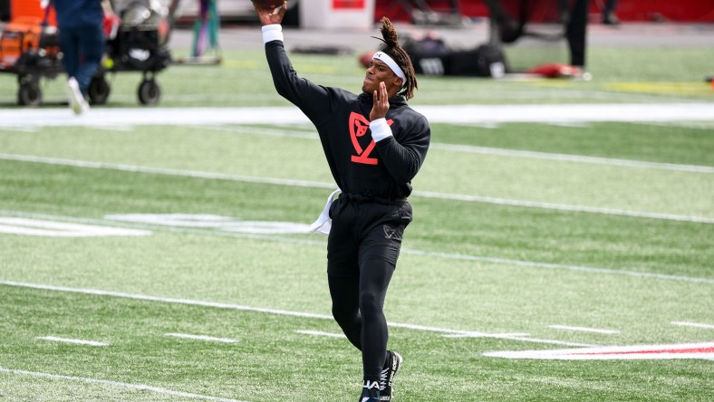 Patriots' Cam Newton ahead of game against Panthers.