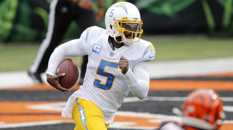 Chargres QB Tyrod Taylor during game against Bengals