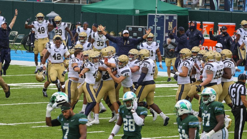 Navy reacts to defeating Tulane