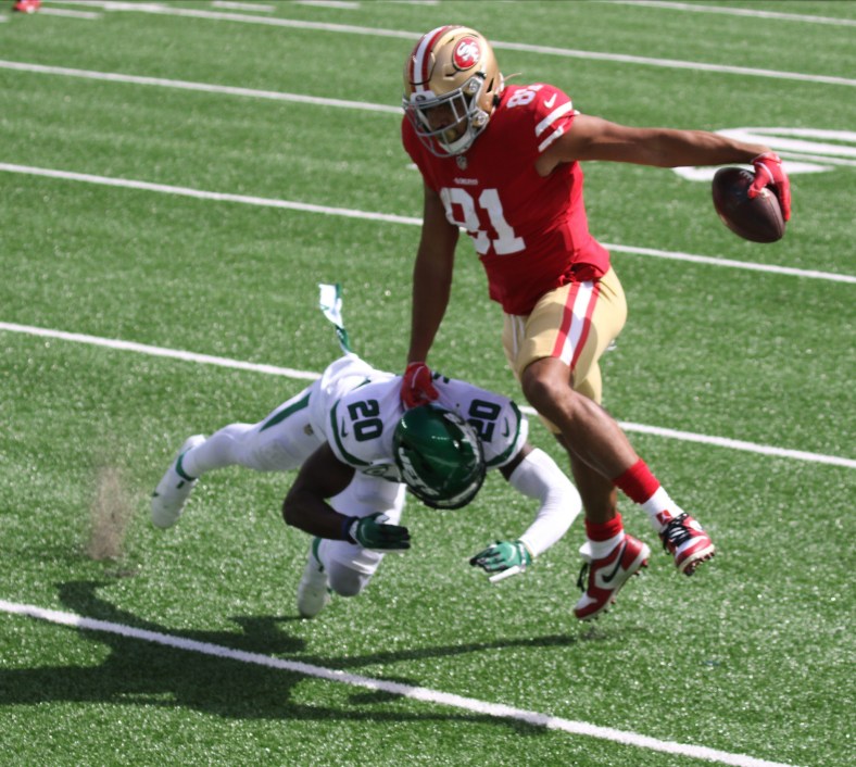 49ers tight end Jordan Reed against the Jets