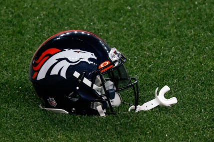 Denver Broncos helmet during NFL season
