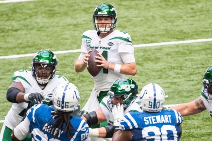Jets' Sam Darnold against the Colts