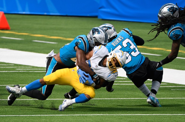 Chargers RB Austin Ekeler against the Panthers
