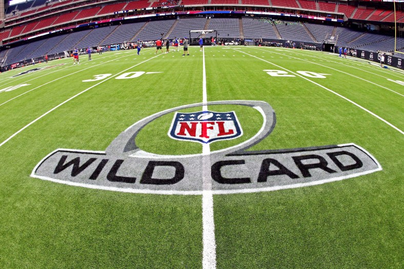 NFL Wild Card logo during NFL Playoffs