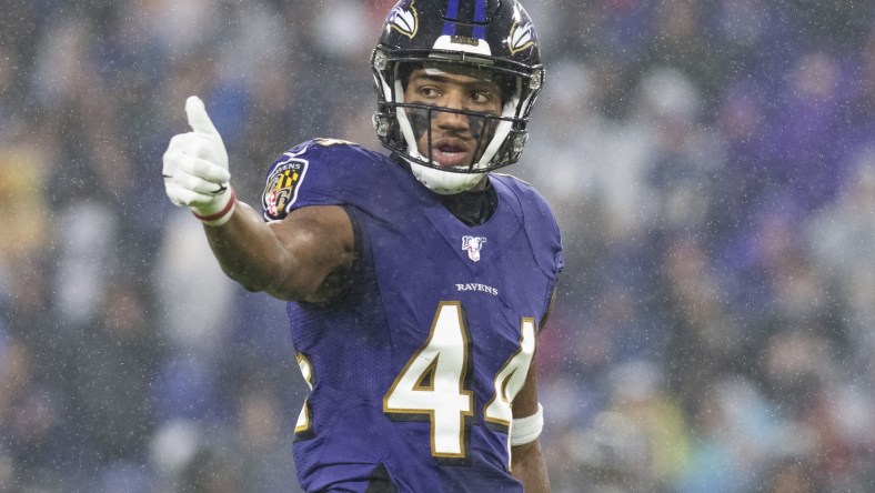 Ravens CB Marlon Humphrey during game against Steelers