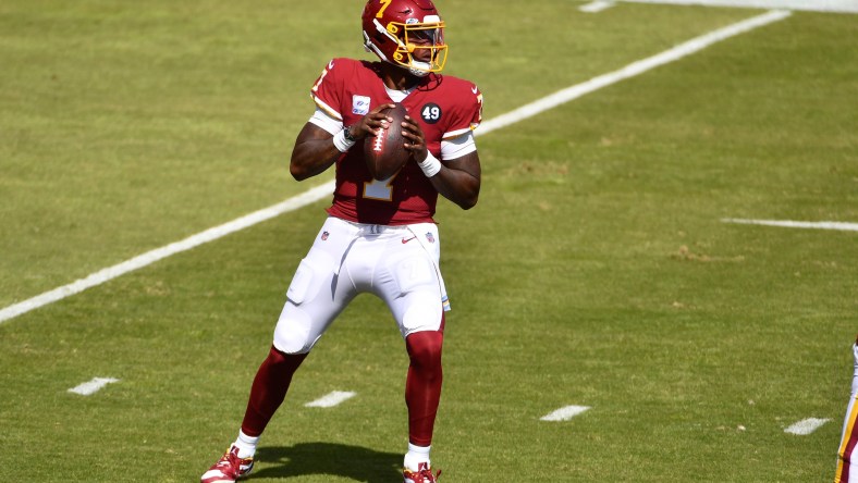 Washington QB Dwayne Haskins during game against Ravens