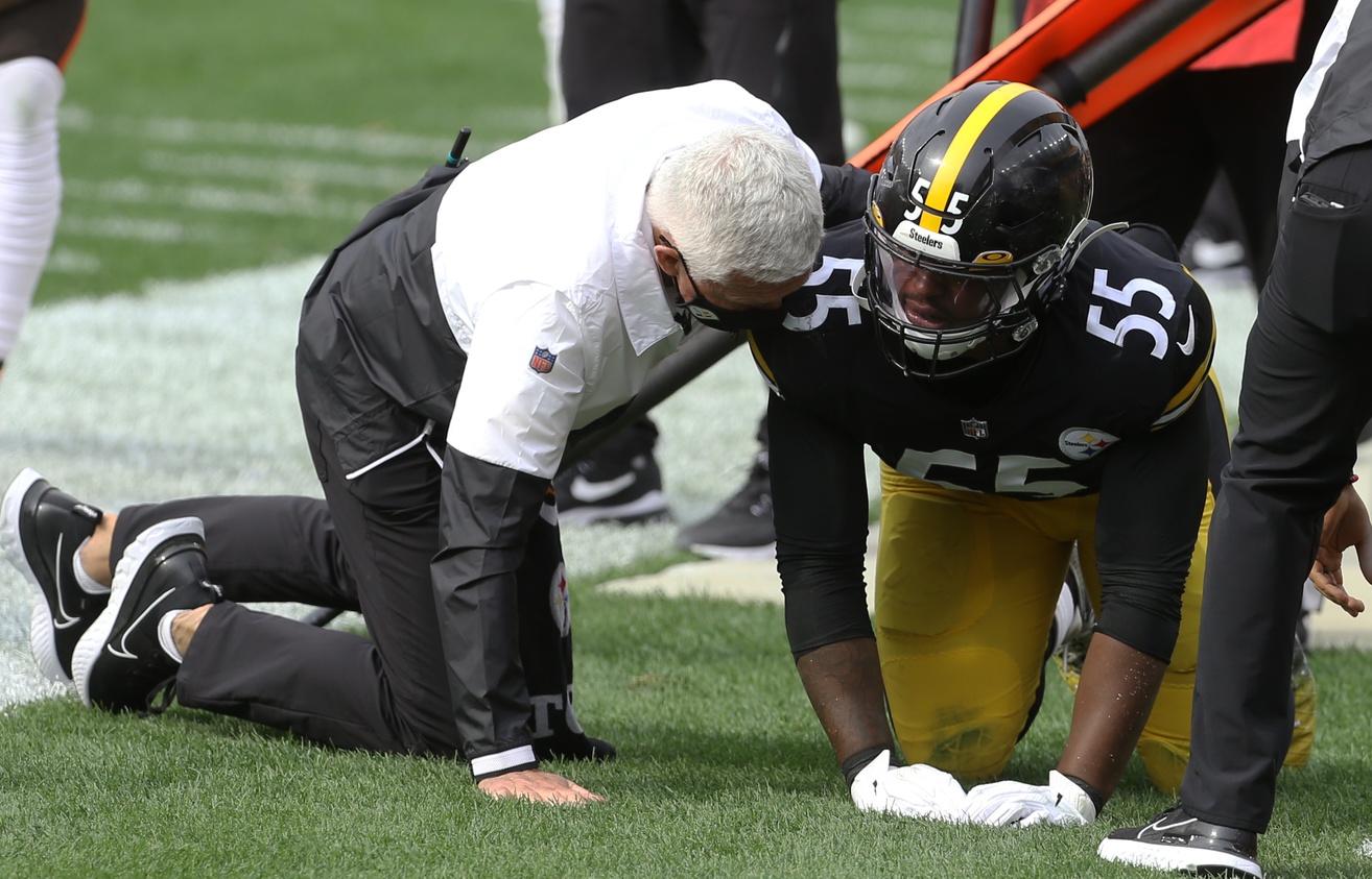 Steelers LB Devin Bush ACL injury against the Browns Week 6