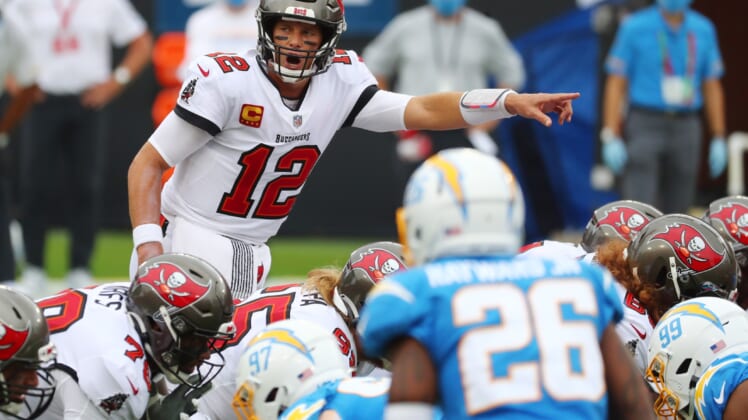 Tampa Bay Buccaneers QB Tom Brady vs. the Los Angeles Chargers