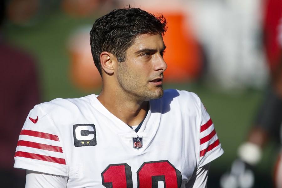 49ers QB Jimmy Garoppolo discusses persistent Patriots trade