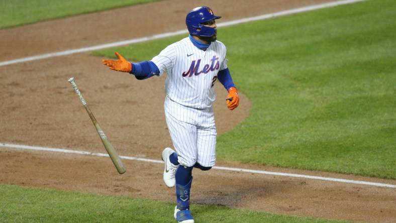 New York Mets designated hitter Dominic Smith