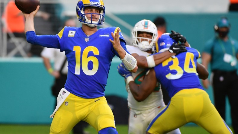 Jared Goff had one of the worst quarterback performances in NFL Week 8