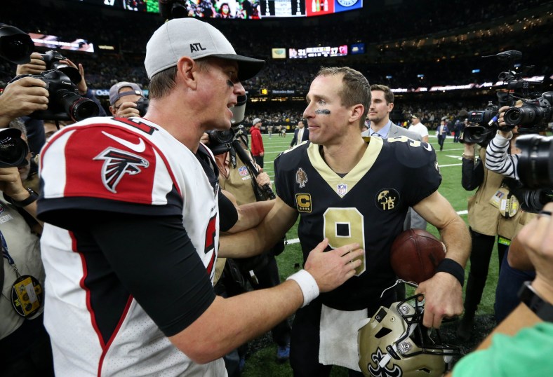 NFL quarterbacks Matt Ryan and Drew Brees could be done with their current teams
