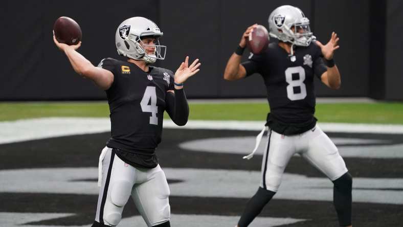 Las Vegas Raiders quarterback options: Derek Carr, Marcus Mariota